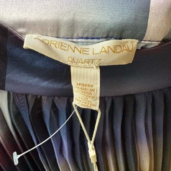 Adrienne Landou Soleil Crossover Pleated Skirt Size Medium - Picture 6 of 8